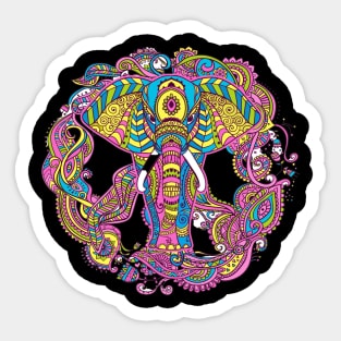 Mandala Elephant Sticker